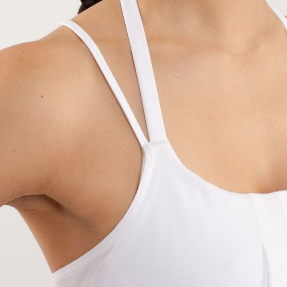 EUC Lululemon Size 4 Flow And Go Tank II White - Picture 2 of 12